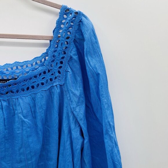 Lane Bryant Women Plus Size 20 Classic Square-Neck Blouse With Lace Trim 2578 - Picture 4 of 8